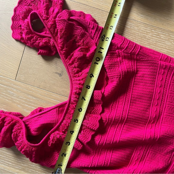 Sezane Pink Ruffle Top - Picture 6 of 8